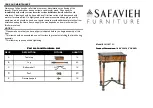 Предварительный просмотр 1 страницы Safavieh Furniture Denise AMH4070A Quick Start Manual