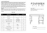 Предварительный просмотр 1 страницы Safavieh Furniture DSK5712 Quick Start Manual