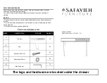 Предварительный просмотр 1 страницы Safavieh Furniture DSK9000 Quick Start Manual