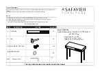 Предварительный просмотр 1 страницы Safavieh Furniture DSK9003A Assembly Instructions