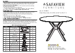 Preview for 1 page of Safavieh Furniture DTB1405 Manual