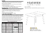 Предварительный просмотр 1 страницы Safavieh Furniture DTB1406 Manual