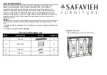 Предварительный просмотр 1 страницы Safavieh Furniture Dustin AMH4109A Manual