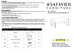 Preview for 1 page of Safavieh Furniture Edgecombe COF7010 Manual