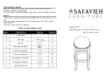 Предварительный просмотр 1 страницы Safavieh Furniture Elwood FOX7015 Manual