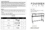 Preview for 1 page of Safavieh Furniture Estella CNS5732 Manual