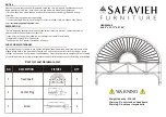 Предварительный просмотр 1 страницы Safavieh Furniture Faris HBD6500A-F Manual