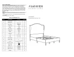 Предварительный просмотр 1 страницы Safavieh Furniture Finola BED8002-F Manual