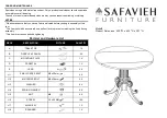 Предварительный просмотр 1 страницы Safavieh Furniture Forest Drop Leaf DTB1000D Quick Start Manual