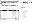 Safavieh Furniture FOX2529 Care And Maintenance предпросмотр