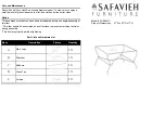 Safavieh Furniture FOX2541A Quick Start Manual предпросмотр