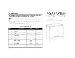 Safavieh Furniture FOX2544A Assembly Instructions preview