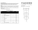 Предварительный просмотр 1 страницы Safavieh Furniture FOX2554A Assembly