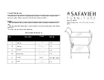 Предварительный просмотр 1 страницы Safavieh Furniture FOX2556 Quick Start Manual