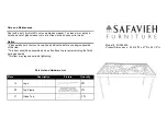 Safavieh Furniture FOX2590A Quick Start Manual предпросмотр