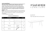 Предварительный просмотр 1 страницы Safavieh Furniture FOX4216 Quick Start Manual