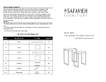 Предварительный просмотр 1 страницы Safavieh Furniture FOX4266 Assembly Instructions