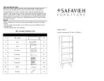 Safavieh Furniture FOX4277 Quick Start Manual предпросмотр