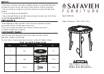 Предварительный просмотр 1 страницы Safavieh Furniture FOX5529A Manual