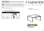 Safavieh Furniture FOX6014A Quick Start Manual предпросмотр