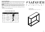 Safavieh Furniture FOX6024 Quick Start Manual предпросмотр