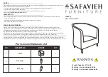 Safavieh Furniture FOX6501 Quick Start Manual предпросмотр