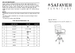 Предварительный просмотр 1 страницы Safavieh Furniture FOX7520 Quick Start Manual