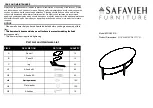 Safavieh Furniture FOX8201A Quick Start Manual предпросмотр