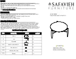 Safavieh Furniture FOX8204 Quick Start Manual предпросмотр