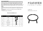 Safavieh Furniture FOX8207A Quick Start Manual предпросмотр