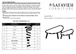 Safavieh Furniture FOX8208A Quick Start Manual предпросмотр