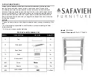 Safavieh Furniture Franz ETG2104A Assembly Instructions предпросмотр