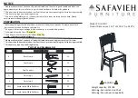 Safavieh Furniture Galway DCH1007 Manual предпросмотр