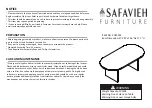 Предварительный просмотр 1 страницы Safavieh Furniture Gareth COF9301 Quick Start Manual