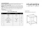 Предварительный просмотр 1 страницы Safavieh Furniture Gianna SFV2528A Quick Start Manual