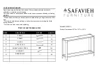 Предварительный просмотр 1 страницы Safavieh Furniture Gianna SFV2530A Quick Start Manual