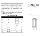 Предварительный просмотр 1 страницы Safavieh Furniture Hamish FOX4248 Assembly