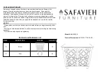 Предварительный просмотр 1 страницы Safavieh Furniture Havana AMH1560B Assembly