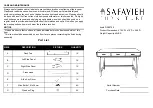 Safavieh Furniture Hawthorn DSK5709 Assembly Instructions предпросмотр