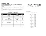 Предварительный просмотр 1 страницы Safavieh Furniture Hayley SFV2507A Quick Start Manual