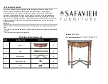 Предварительный просмотр 1 страницы Safavieh Furniture Helen AMH4076A Manual