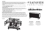 Предварительный просмотр 1 страницы Safavieh Furniture Helena MED9621 Manual