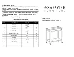 Safavieh Furniture Iago SFV2521A Quick Start Manual предпросмотр