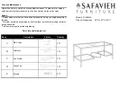 Предварительный просмотр 1 страницы Safavieh Furniture Inga FOX2543A Quick Start Manual