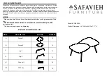 Safavieh Furniture Jasmine Bi Level FOX8205A Manual предпросмотр