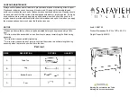 Safavieh Furniture Josie CNS5708 Quick Start Manual preview