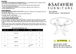 Предварительный просмотр 1 страницы Safavieh Furniture Kaera COF7011 Manual