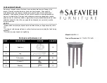 Safavieh Furniture Kipp AMH1521A Manual preview