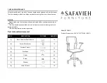 Preview for 1 page of Safavieh Furniture Kyler FOX8511 Manual