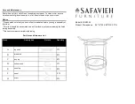 Предварительный просмотр 1 страницы Safavieh Furniture Lavinia FOX2552 Quick Start Manual